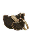 LOUIS VUITTON Croissant MM Monogram Canvas Shoulder Bag Brown