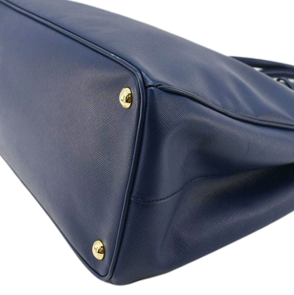 PRADA Galleria Double-Zip Medium Saffiano Leather Tote Bag Blue