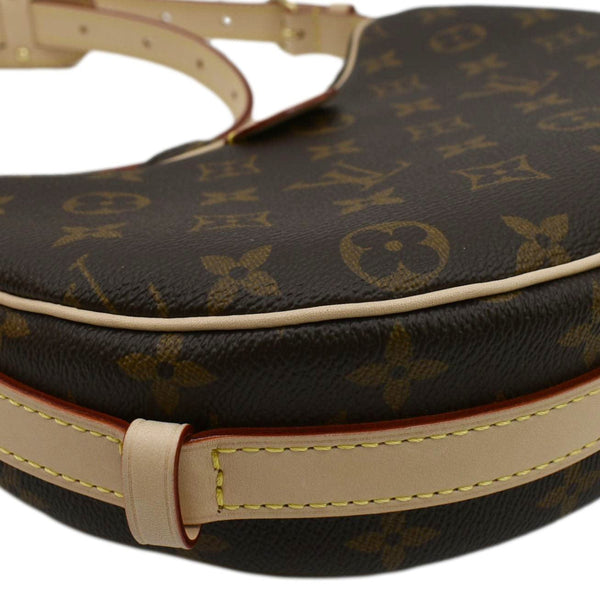 LOUIS VUITTON Croissant MM Monogram Canvas Shoulder Bag Brown