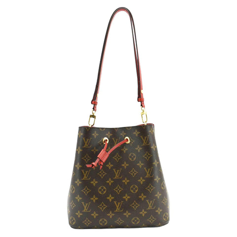 LOUIS VUITTON NeoNoe Monogram Canvas Shoulder Bag Red