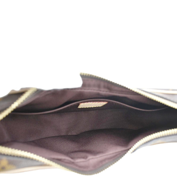 LOUIS VUITTON Croissant MM Monogram Canvas Shoulder Bag Brown