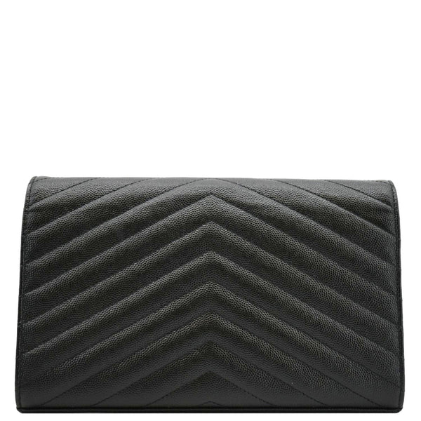 YVES SAINT LAURENT Cassandre Envelope Grain De Poudre Leather back look