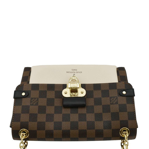 LOUIS VUITTON Vavin PM Damier Ebene Crossbody Bag Cream
