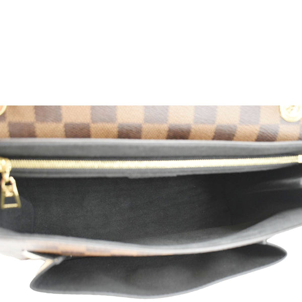 LOUIS VUITTON Vavin PM Damier Ebene Crossbody Bag Cream