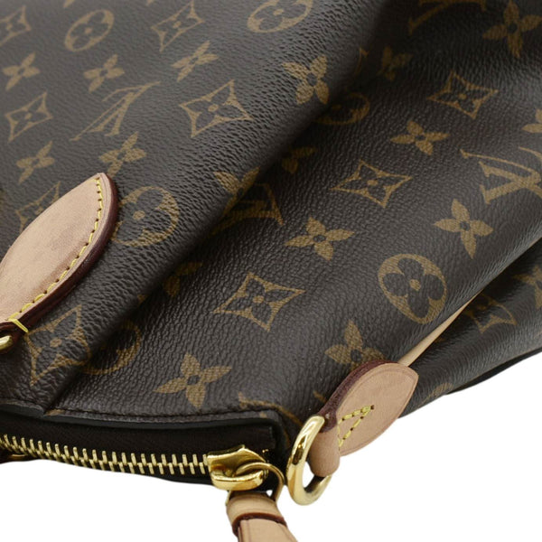 LOUIS VUITTON Rivoli PM Monogram Canvas Satchel Bag Brown