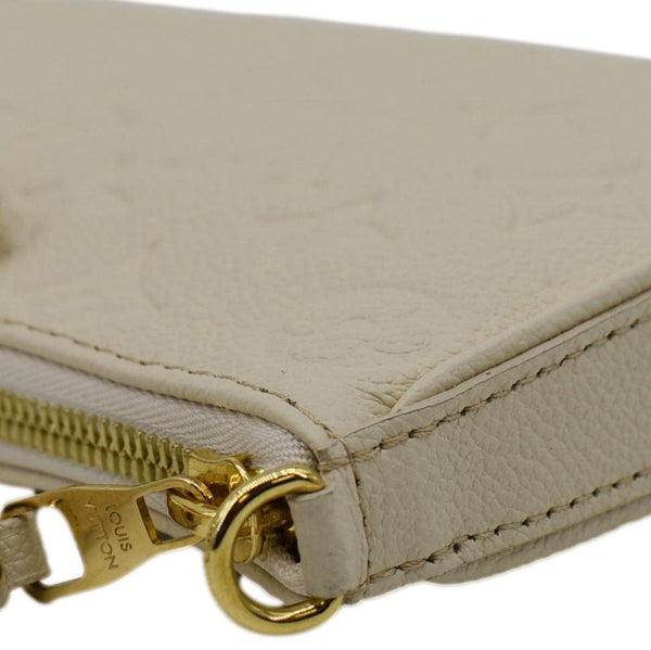 Louis Vuitton Easy Pouch On Strap Empreinte Leather Shoulder Bag Pouch Cream