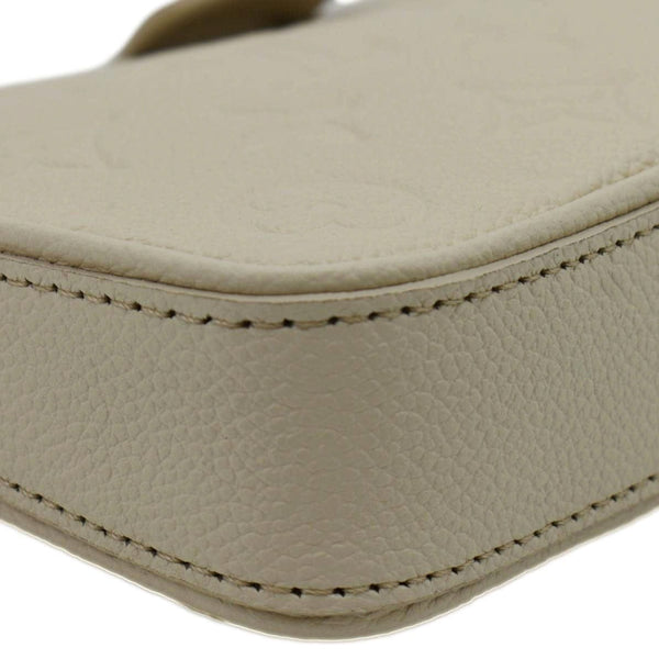 Louis Vuitton Easy Pouch on Strap Empreinte Leather Shoulder Bag Cream