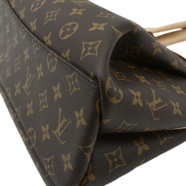 LOUIS VUITTON Rivoli PM Monogram Canvas Satchel Bag Brown