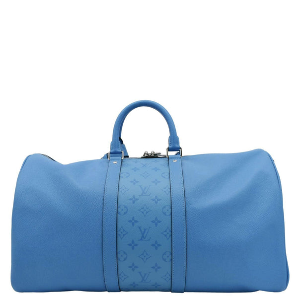 LOUIS VUITTON Keepall 50 Bandouliere Monogram Taiga Leather back side look