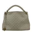 LOUIS VUITTON Artsy MM Empreinte Leather Shoulder Bag Cream