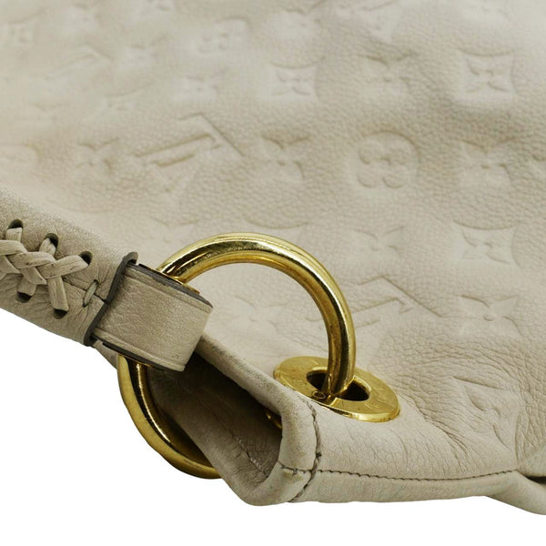 LOUIS VUITTON Artsy MM Empreinte Leather Shoulder Bag Cream