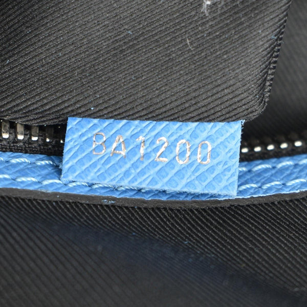 LOUIS VUITTON Keepall 50 Bandouliere Monogram Taiga Leather Travel Bag Blue