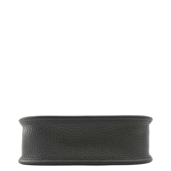 HERMES Evelyne TPM Clemence Leather Crossbody Bag Black