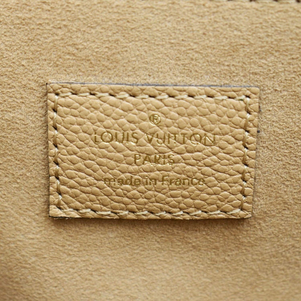 LOUIS VUITTON Metis Pochette Bicolor Monogram Empreinte Leather Crossbody Bag Mocha