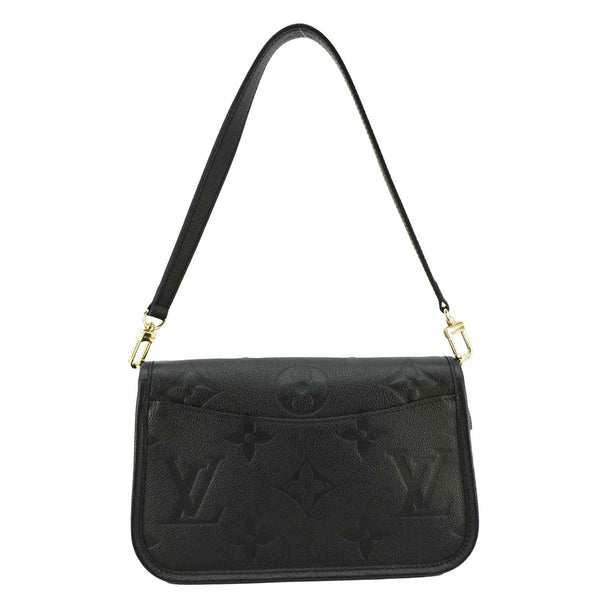 LOUIS VUITTON Diane Empreinte Leather Shoulder Bag Black