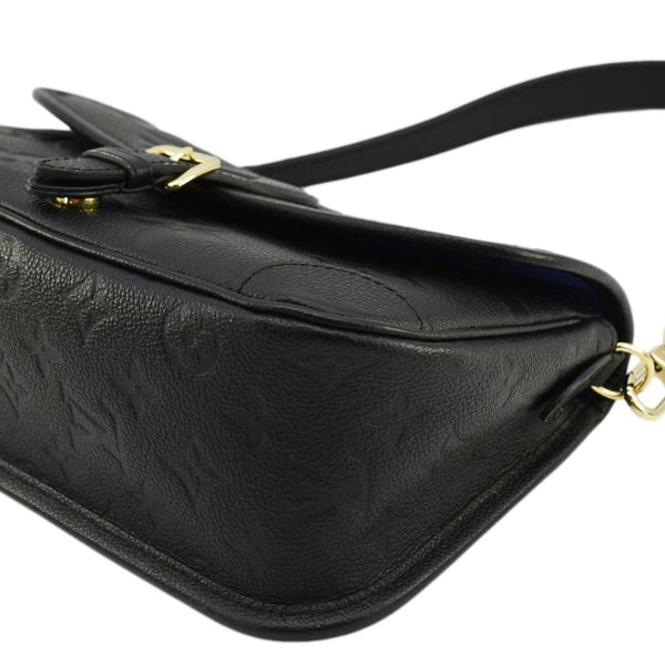 LOUIS VUITTON Diane Empreinte Leather Shoulder Bag Black