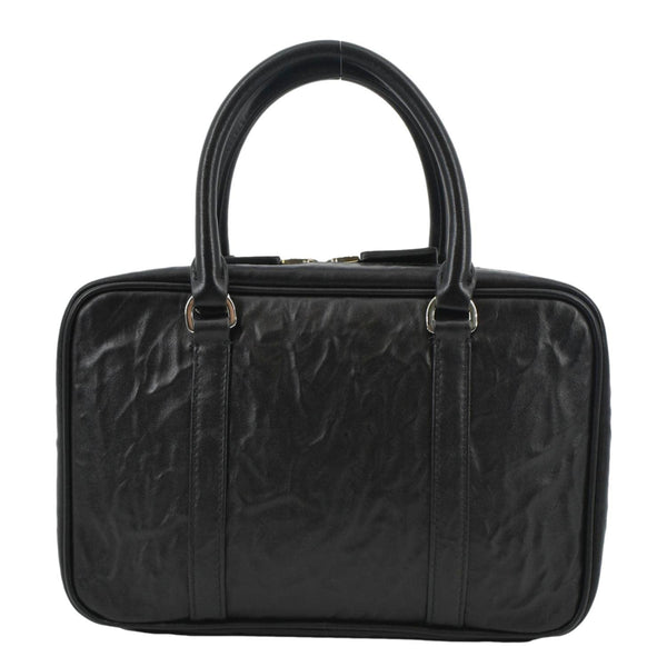 PRADA Re-edition 2001 Medium Antique Nappa Leather Shoulder Bag Black