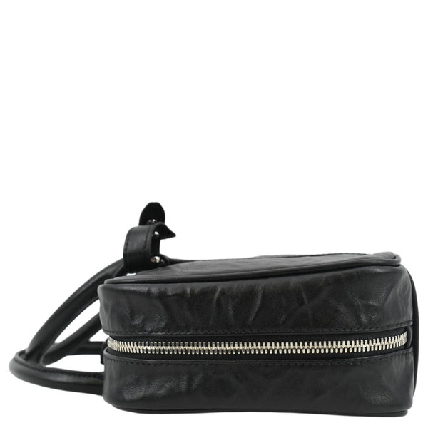 PRADA Re-edition 2001 Medium Antique Nappa Leather Shoulder Bag Black