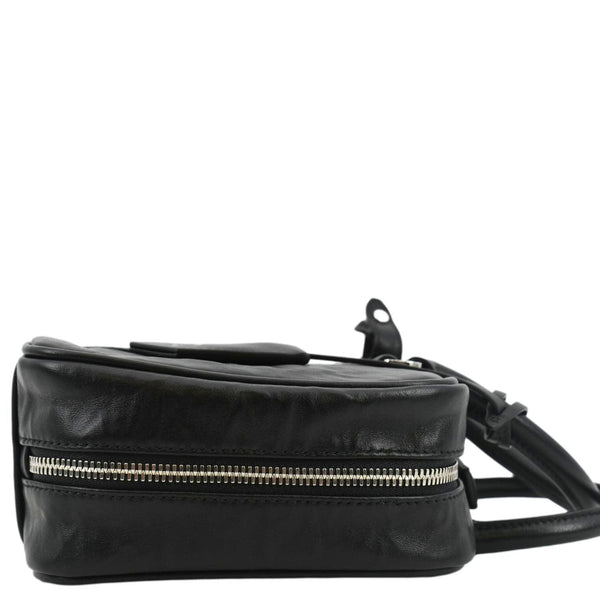 PRADA Re-edition 2001 Medium Antique Nappa Leather Shoulder Bag Black