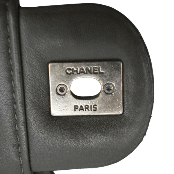 CHANEL In The Mix Flap Quilted Leather Shoulder Bag Grey