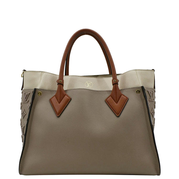 LOUIS VUITTON On My Side MM Leather Shoulder Bag Cream