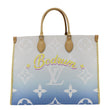 LOUIS VUITTON Onthego GM Cities By The Pool Canvas Tote Bag Multicolor