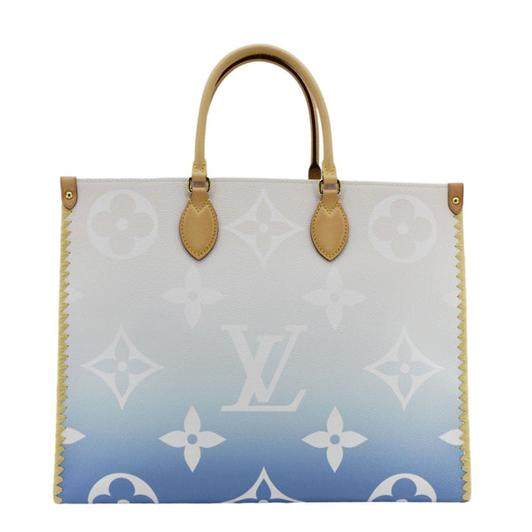 LOUIS VUITTON Onthego GM Cities By The Pool Canvas Tote Bag Multicolor