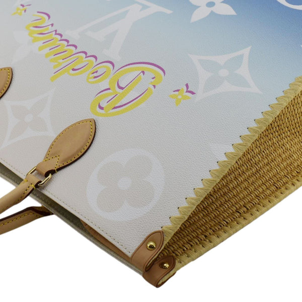 LOUIS VUITTON Onthego GM Cities By The Pool Canvas Tote Bag Multicolor