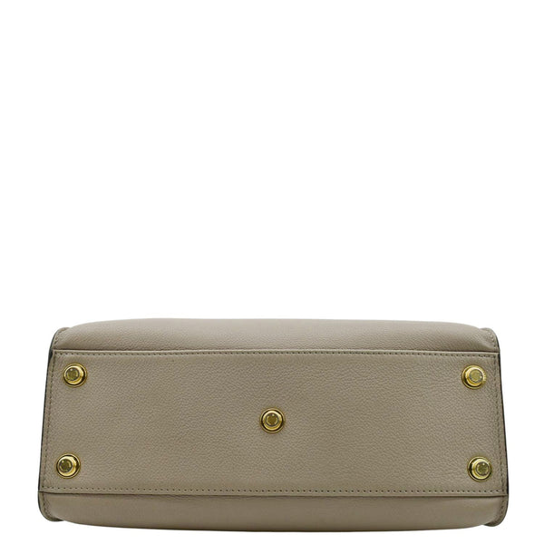 LOUIS VUITTON On My Side MM Leather Shoulder Bag Cream