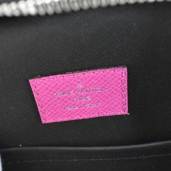 LOUIS VUITTON Outdoor Slingbag Monogram Taigarama Leather Crossbody Bag Fuchsia