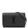 YVES SAINT LAURENT Kate Monogram Grain De Poudre Belt Bag Black