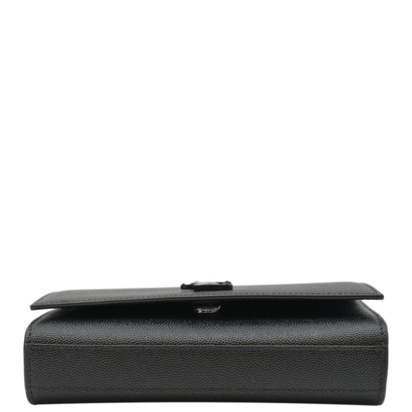 YVES SAINT LAURENT Kate Monogram Grain De Poudre Belt Bag Black