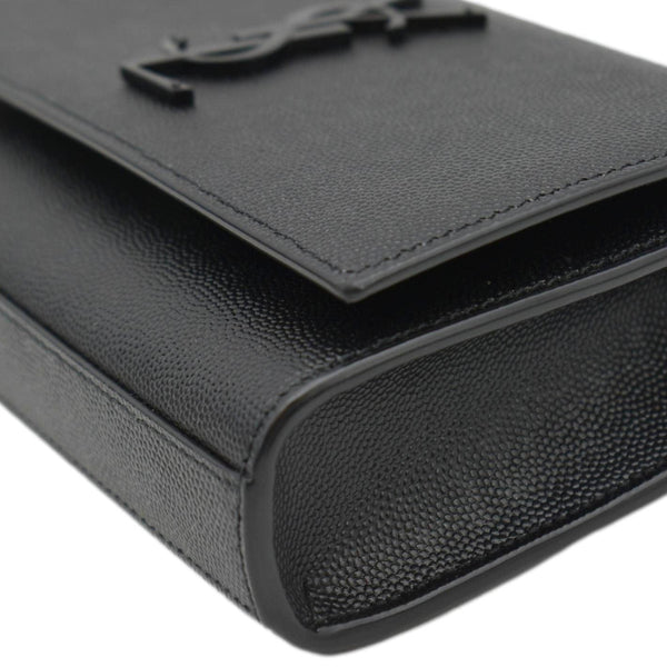 YVES SAINT LAURENT Kate Monogram Grain De Poudre Belt Bag Black