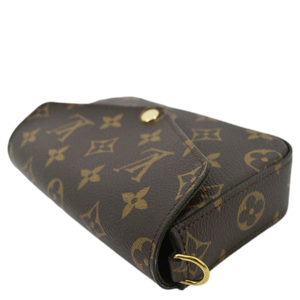 LOUIS VUITTON Felicie Strap & Go Pochette Monogram Canvas Crossbody Bag Khaki Green