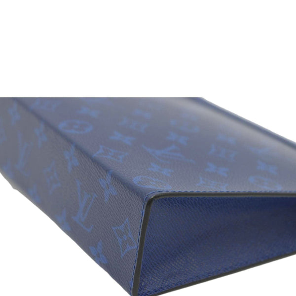 LOUIS VUITTON Voyage MM Taigarama Pochette Bag Blue