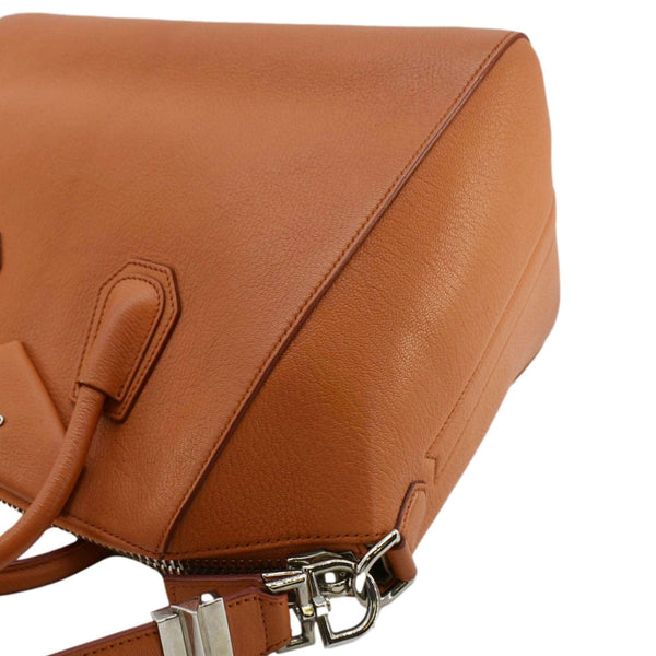 GIVENCHY Antigona Leather Shoulder Bag Orange