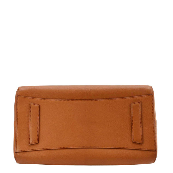 GIVENCHY Antigona Leather Shoulder Bag Orange