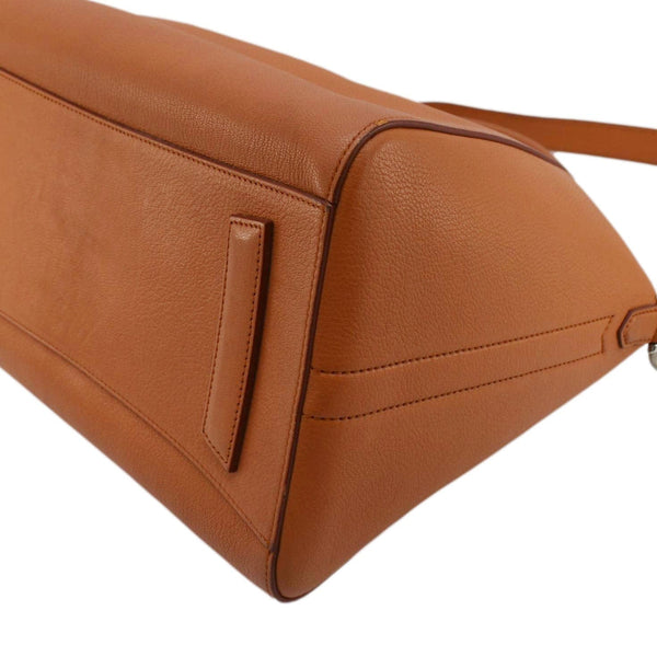 GIVENCHY Antigona Leather Shoulder Bag Orange