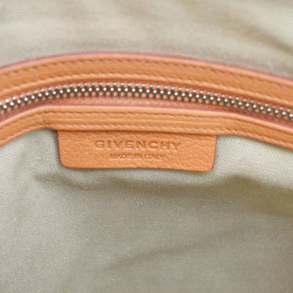 GIVENCHY Antigona Leather Shoulder Bag Orange