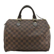 LOUIS VUITTON Speedy 30 Damier Ebene Satchel Bag Brown
