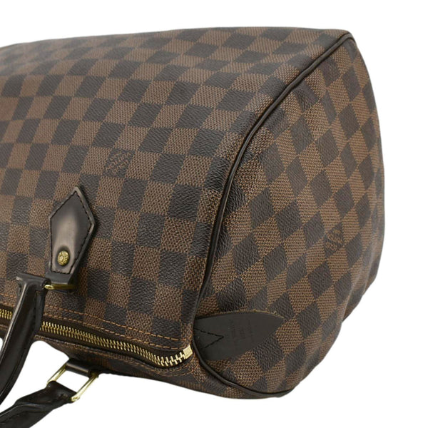 LOUIS VUITTON Speedy 30 Damier Ebene Satchel Bag Brown