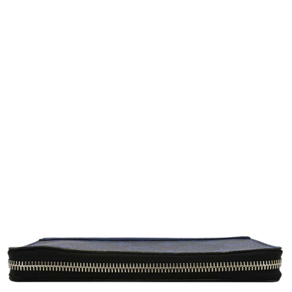 LOUIS VUITTON Zippy Vertical Taigarama Long Wallet Cobalt Blue