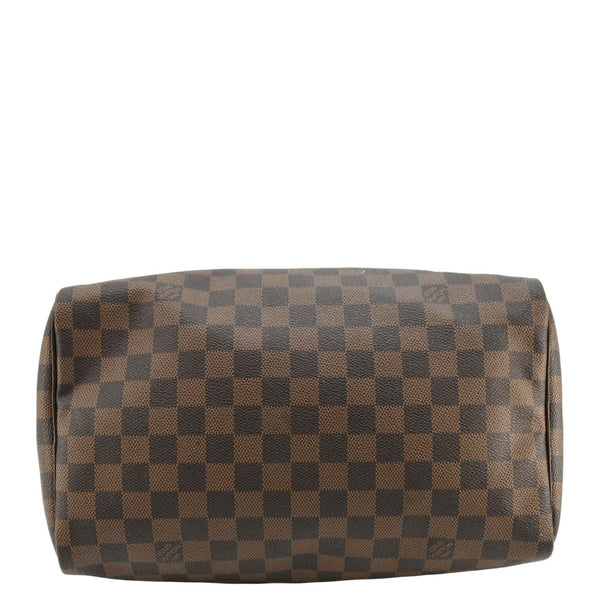 LOUIS VUITTON Speedy 30 Damier Ebene Satchel Bag Brown