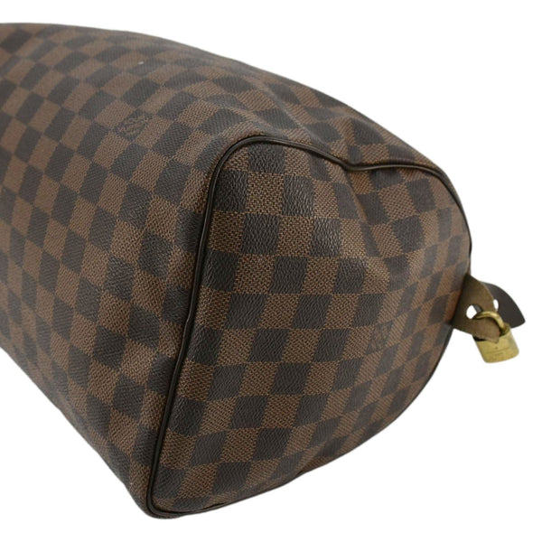 LOUIS VUITTON Speedy 30 Damier Ebene Satchel Bag Brown