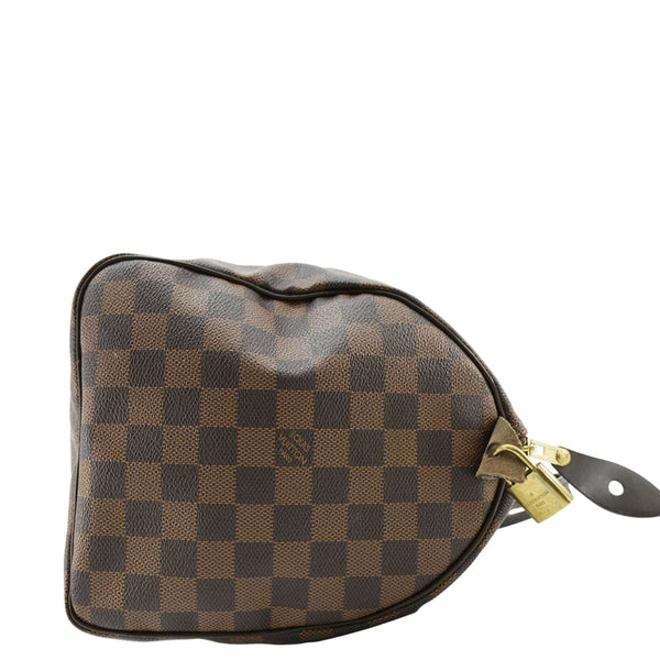 LOUIS VUITTON Speedy 30 Damier Ebene Satchel Bag Brown