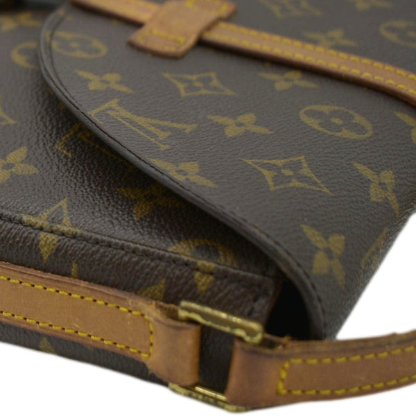 LOUIS VUITTON Chantilly Monogram Canvas Crossbody Bag Brown