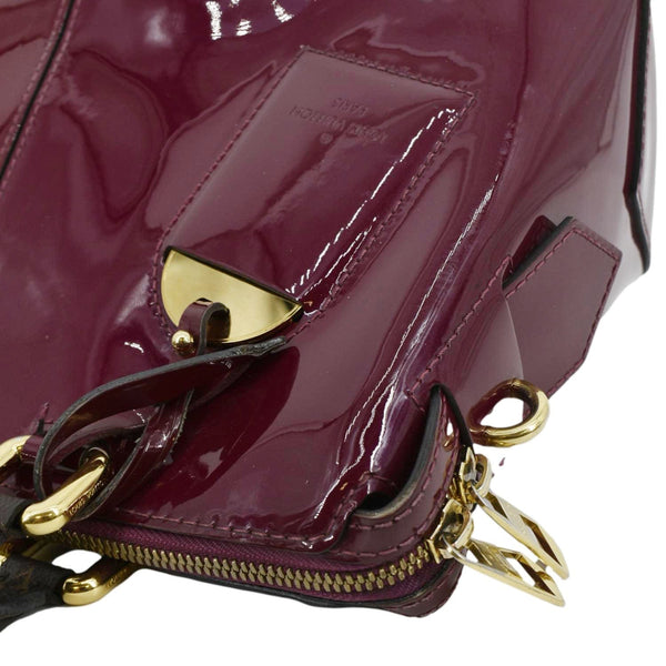 LOUIS VUITTON Miroir Patent Leather Tote Shoulder Bag Burgundy