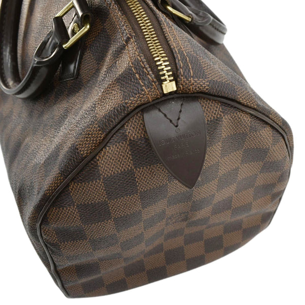 LOUIS VUITTON Speedy 30 Damier Ebene Satchel Bag Brown