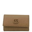 GUCCI Marmont Leather Key Case Light Brown 456118