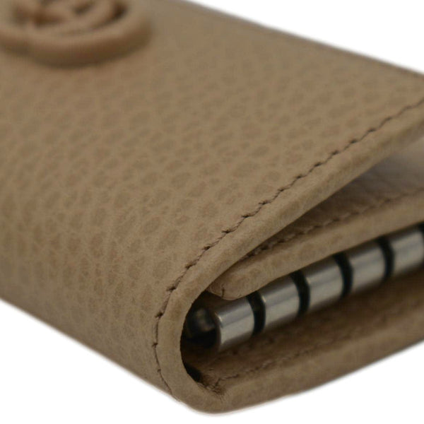 GUCCI Marmont Leather Key Case Light Brown 456118